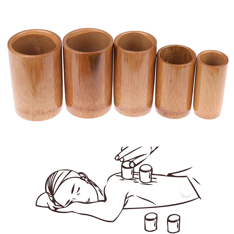 JCSYFAC Traditional Chinese Bamboo Therapy Cupping Set