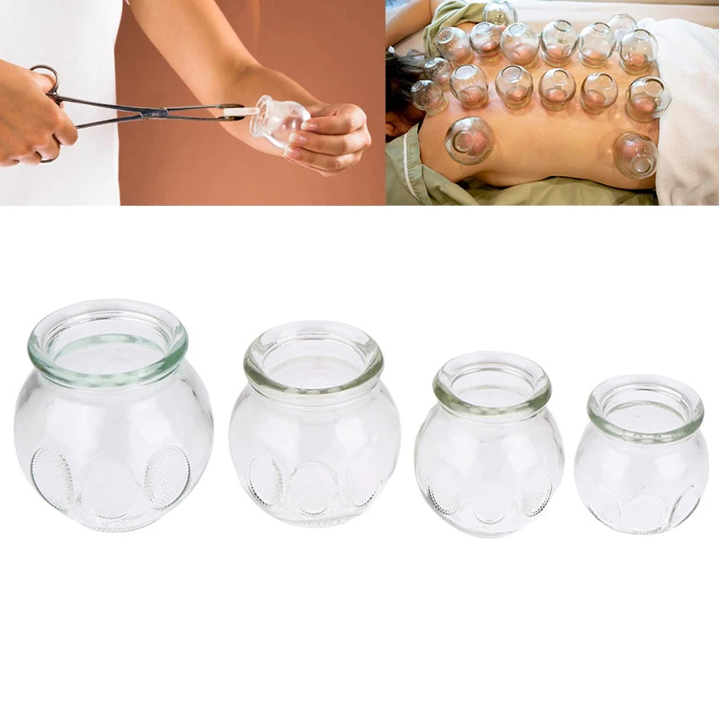 1-PC Glass Cupping Therapy Cup - Professional Chinese Vacuum Cupping Therapy