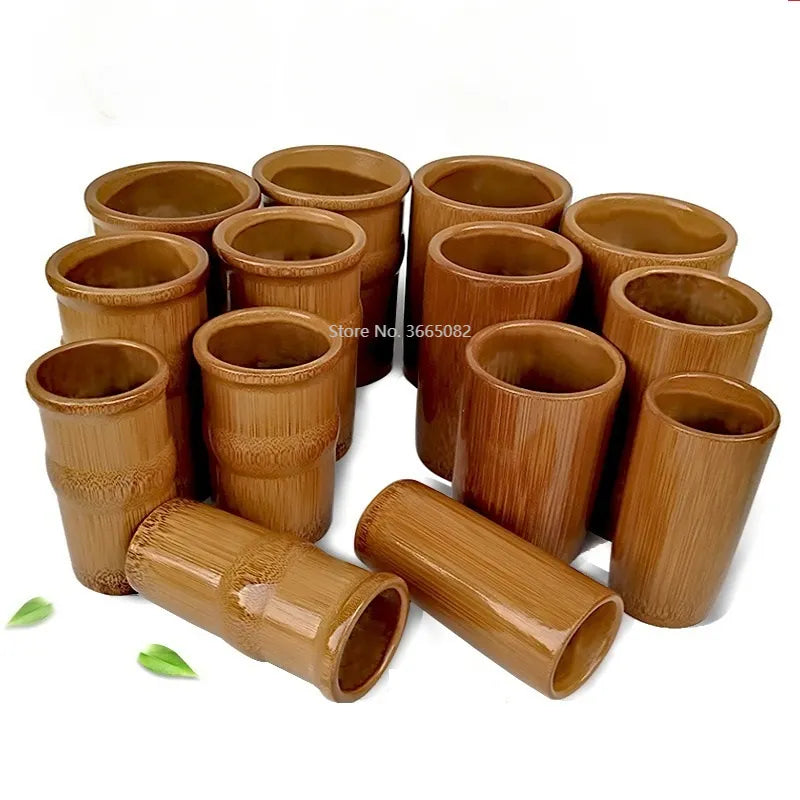 MuMianHuaKai Chinese Medicine Carbonized Bamboo Cupping Therapy Cups