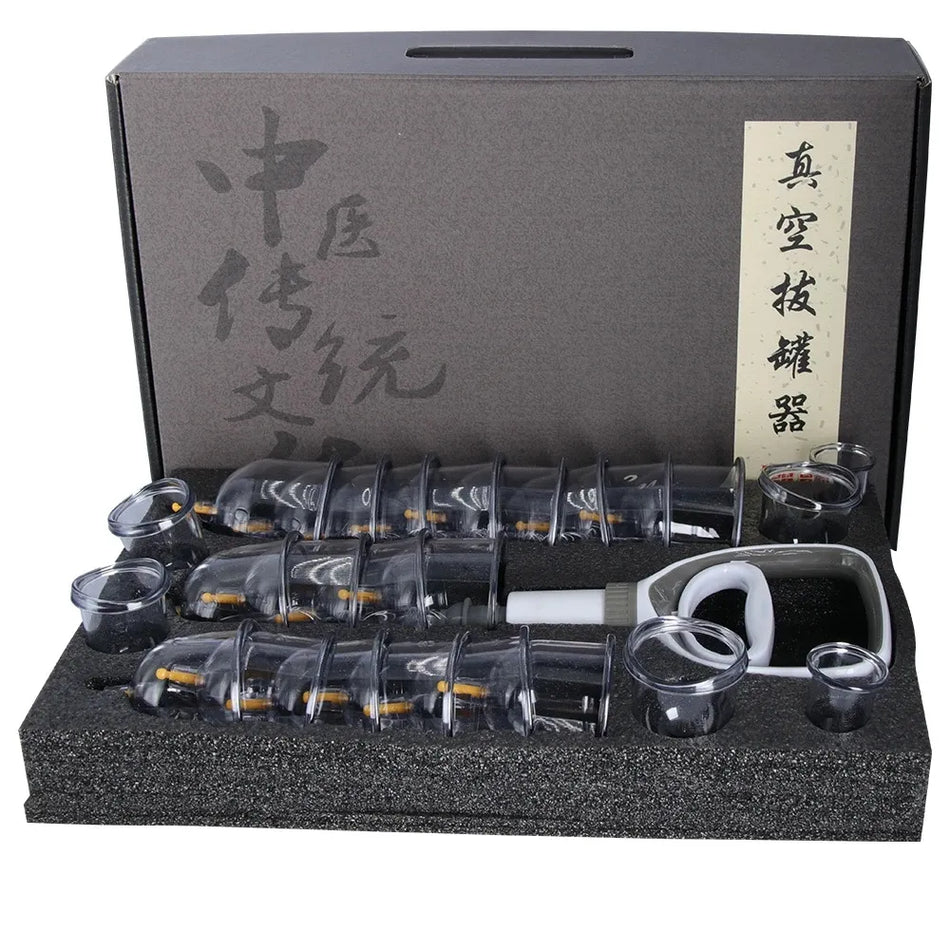 DKSHETOY -  12pc or 24 pc Cupping Therapy Set with Vacuum Suction Cups