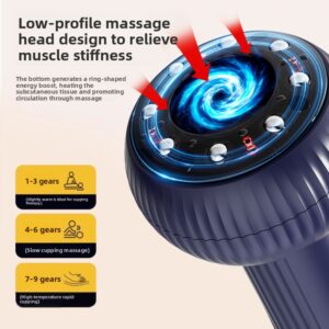 9-in-1 Electric Meridian Gua Sha Massager with Cupping Function for Full Body Sliming and Relief